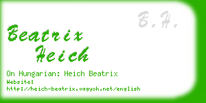 beatrix heich business card